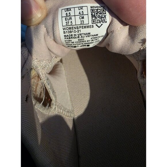 Saucony Women's Convergence Shoes Peach Gold Size 6.5 - Picture 10 of 10